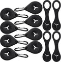 Poop Bag Holder Dog Poop Waste Bag Holder Portable Waste Bag Carrier Set Handy Pet Waste Leash Bag Carrier Dog Poop Holder for Leash Dispenser Accessories (12 Pieces)