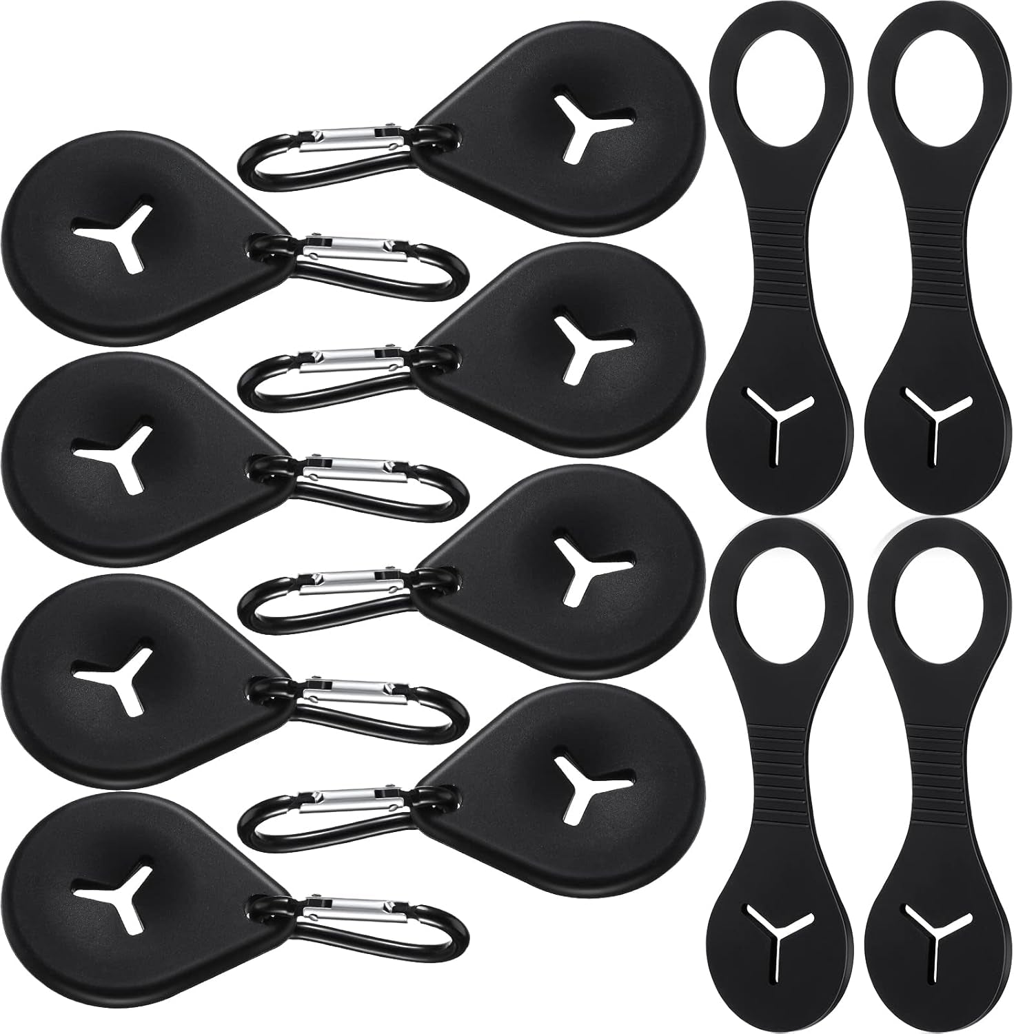 Poop Bag Holder Dog Poop Waste Bag Holder Portable Waste Bag Carrier Set Handy Pet Waste Leash Bag Carrier Dog Poop Holder for Leash Dispenser Accessories (12 Pieces)