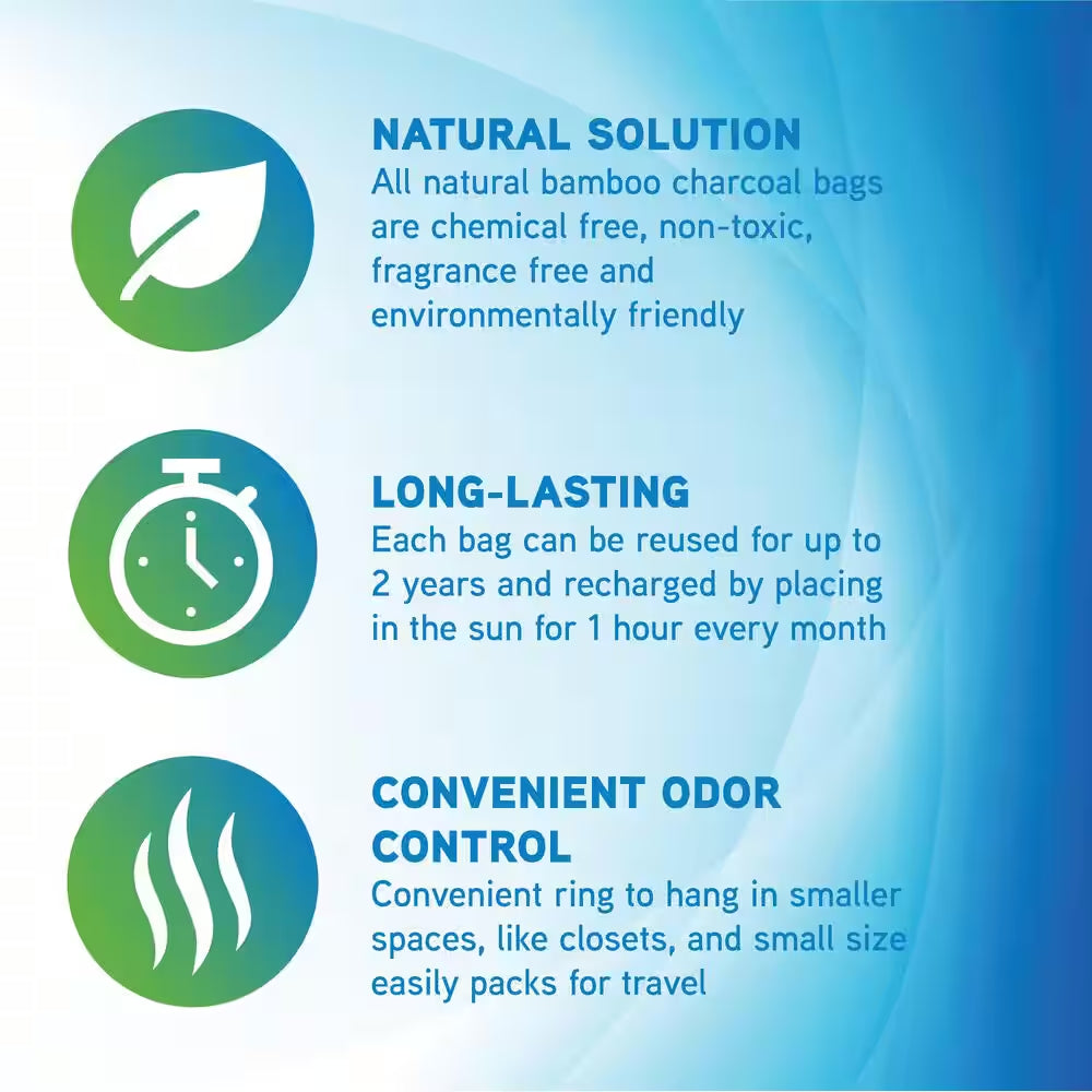 Air Purifying Bamboo Charcoal Bag, 7.1 Oz