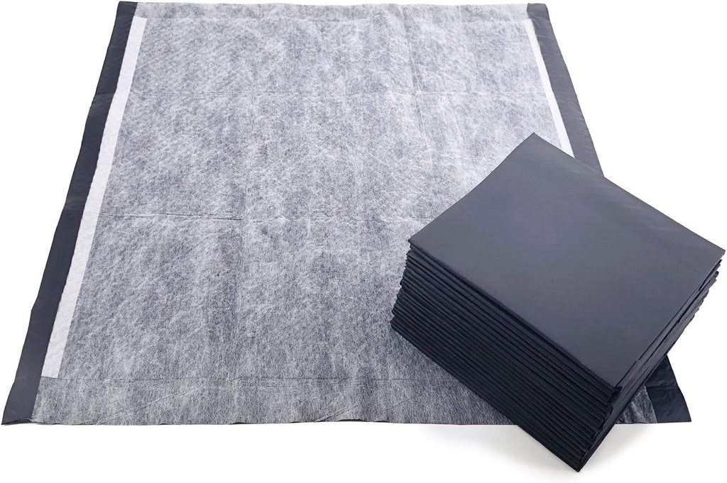 plus Carbon Puppy Pads, Medium 23X24 Inch, 200 Count - Premium Pee Pads for Dogs, Activated Charcoal Odor Control, Super Absorbent Polymer Gel Core, 5-Layer Design
