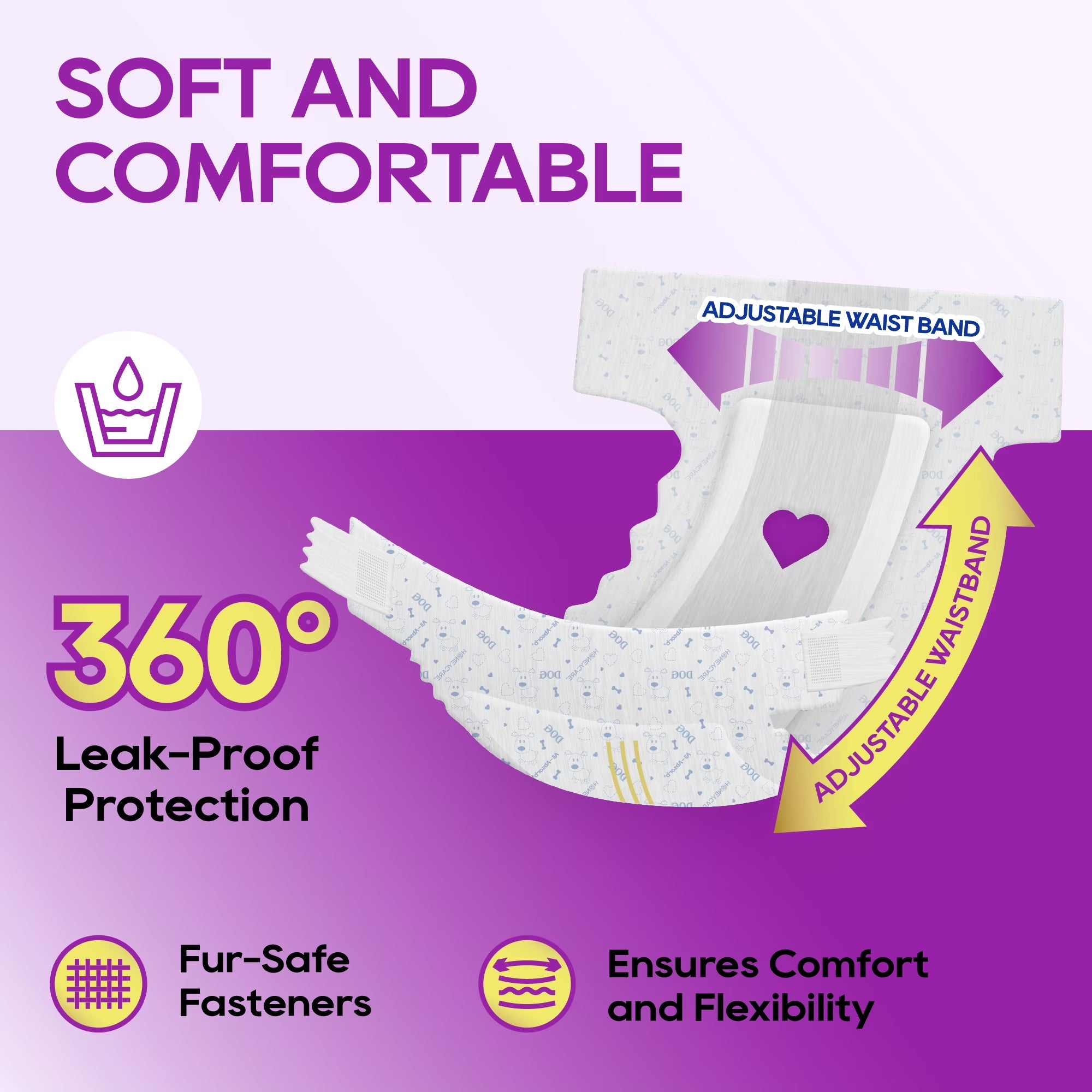 All-Absorb A29 Disposable Female Dog Diapers L Size,22 Count, Super Absorbent