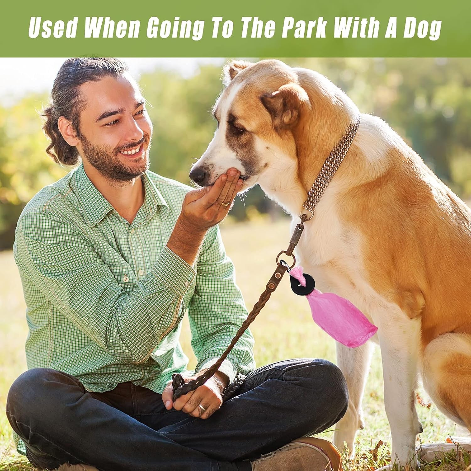 Poop Bag Holder Dog Poop Waste Bag Holder Portable Waste Bag Carrier Set Handy Pet Waste Leash Bag Carrier Dog Poop Holder for Leash Dispenser Accessories (12 Pieces)