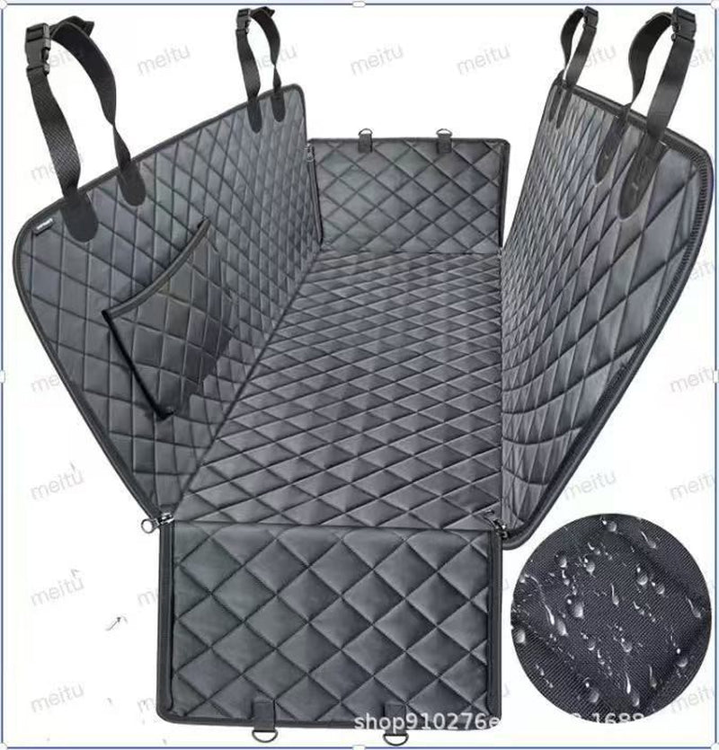 Anti-Scratch Waterproof Pet Car Seat - 600D Heavy Duty Dog Rear Seat Cover