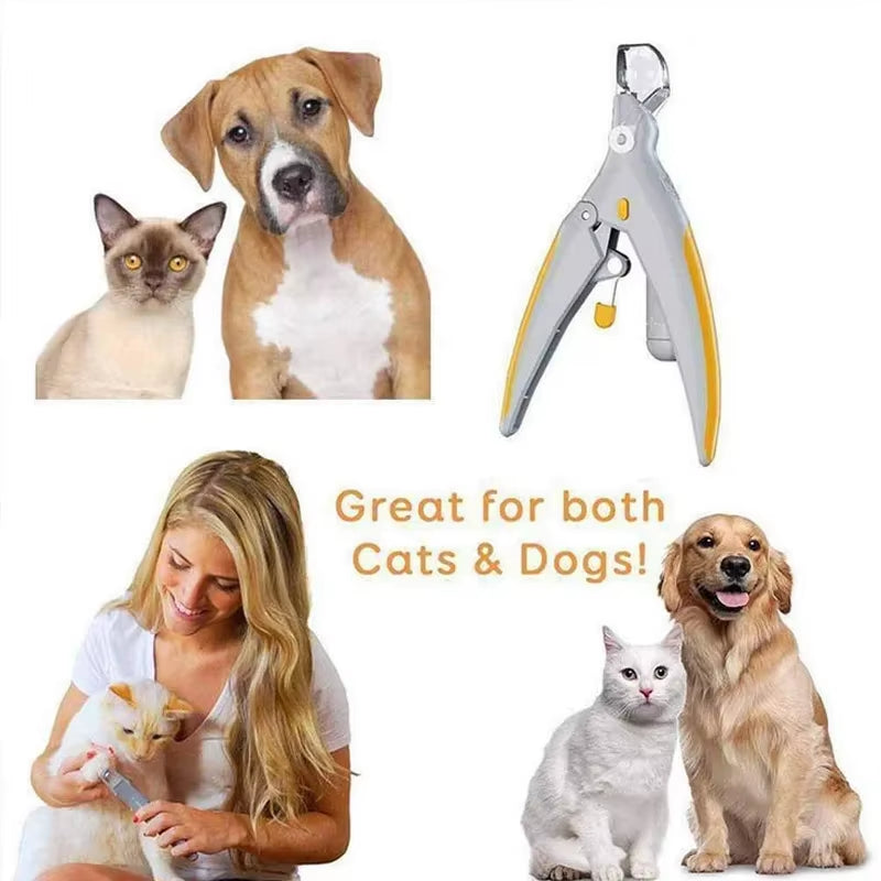 1PCS LED Pet Nail Clipper with Light, Cat and Dog Cleaning Scissors Provide Simple and Safe Beauty Care for Dogs and Cat Claws