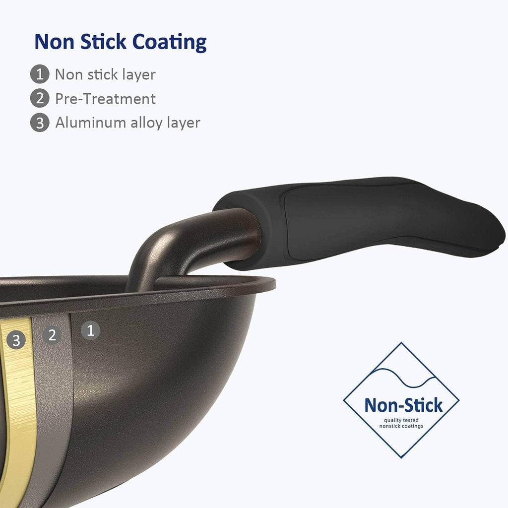 Cat Litter Scoop Non-Stick Metal Deep Shovel Long Handle Black Black Large