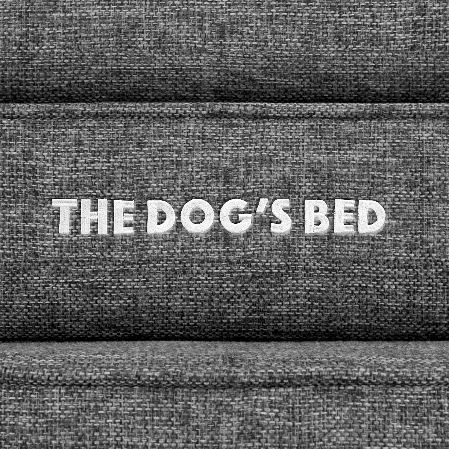 The Dog’S Bed Orthopedic Memory Foam Dog Bed for Large Dogs, Waterproof Washable Cover, Anti-Slip Base, Calming Surface – Certipur-Certified Foam, Grey Linen, 6 Inch Thick