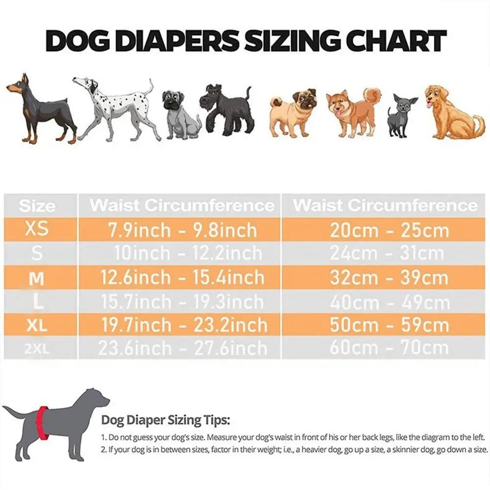 With 3 Cotton Pads Female Dog Panties Easy to Wear Washable Dog Sanitary Pants Adjustable Breathable Dog Physiological Nappies